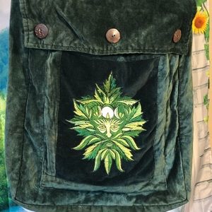 Gypsy Rose plush green Forest Man bag